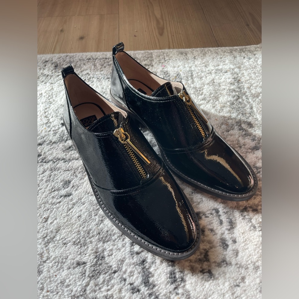 Louise et Cie Black Patent Oxford Loafer Shoes